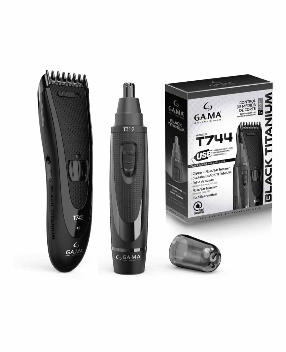 Cortadora de Pelo Gama Pack Titanium T744